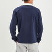 Polo manches longues Creeks bleu marine homme
