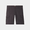 Bermuda short cargo poches &agrave; rabat coton gris fonc&eacute; homme