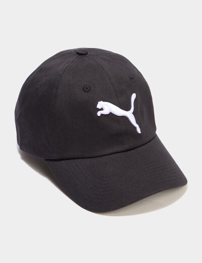 Casquette Puma logo r&eacute;glable en coton noir homme