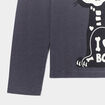Ensemble t-shirt coton masque halloween gris foncé fille
