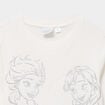 T-shirt manches longues Reine des neiges blanc fille