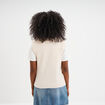 Pull sans manches col rond beige femme