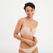 Soutien-gorge bandeau multiposition beige femme