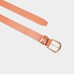 Ceinture avec boucle marron cognac femme