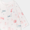 Pyjama dors-bien effet velours ecru bébé fille