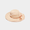 Chapeau de paille tress&eacute; sable femme