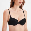 Soutien-gorge corbeille paddé dentelle noir femme