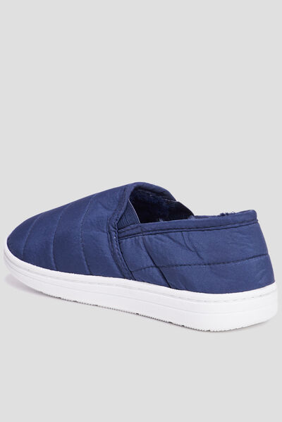 Chaussons sans gêne fourrés Creeks bleu garçon