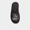 Chaussons mules noir femme