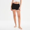 Shorty sans couture taille &eacute;lastiqu&eacute;e noir femme