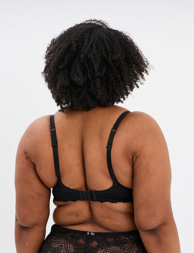 Soutien-gorge emboîtant dentelle noir femme grande taille
