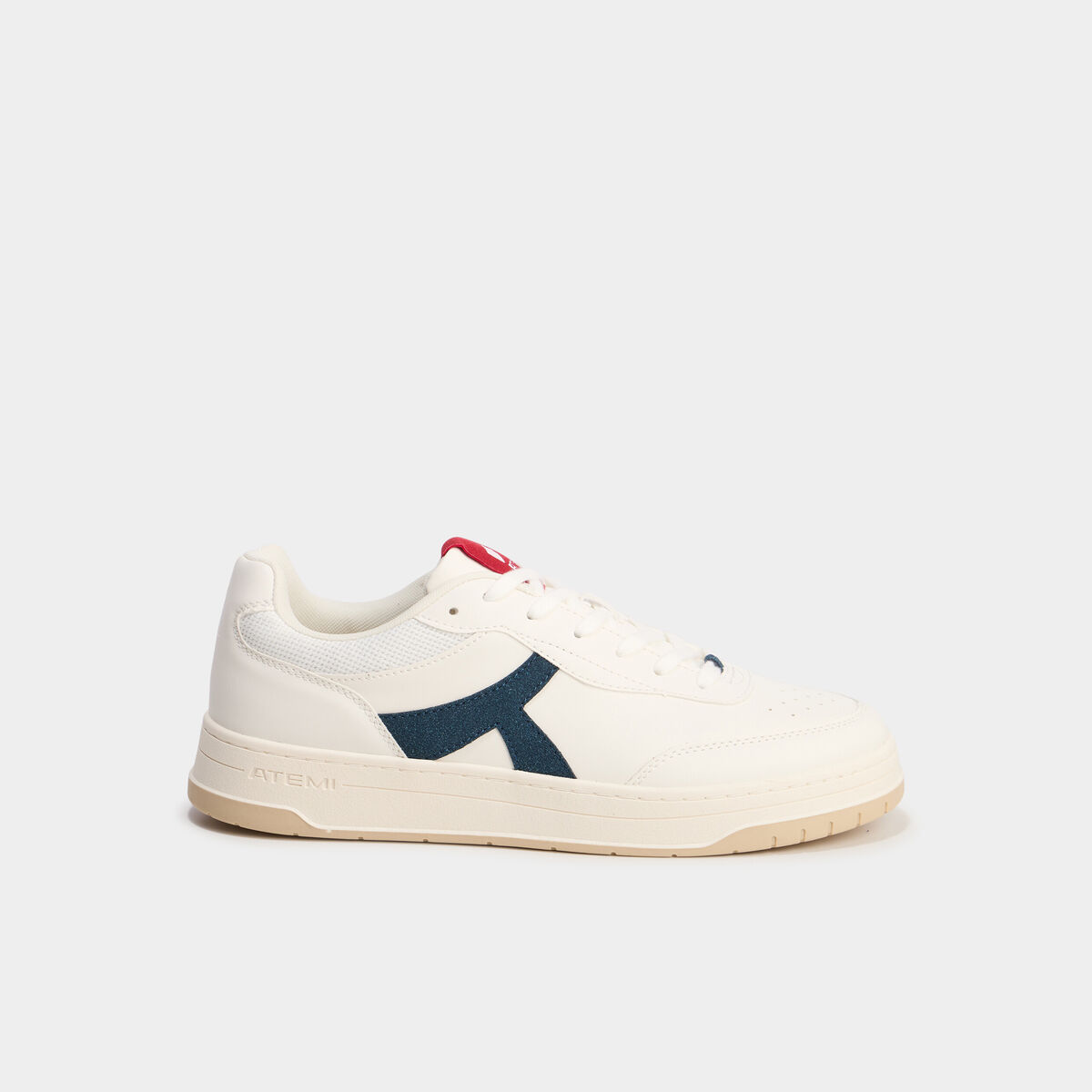 Baskets &agrave; lacets semelle plate multicolore homme