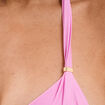 Haut de maillot de bain forme triangle rose clair femme
