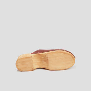 mules sabots bout ferme en cuir creeks marron femme Mules sabots bout fermé en cuir Creeks marron femme