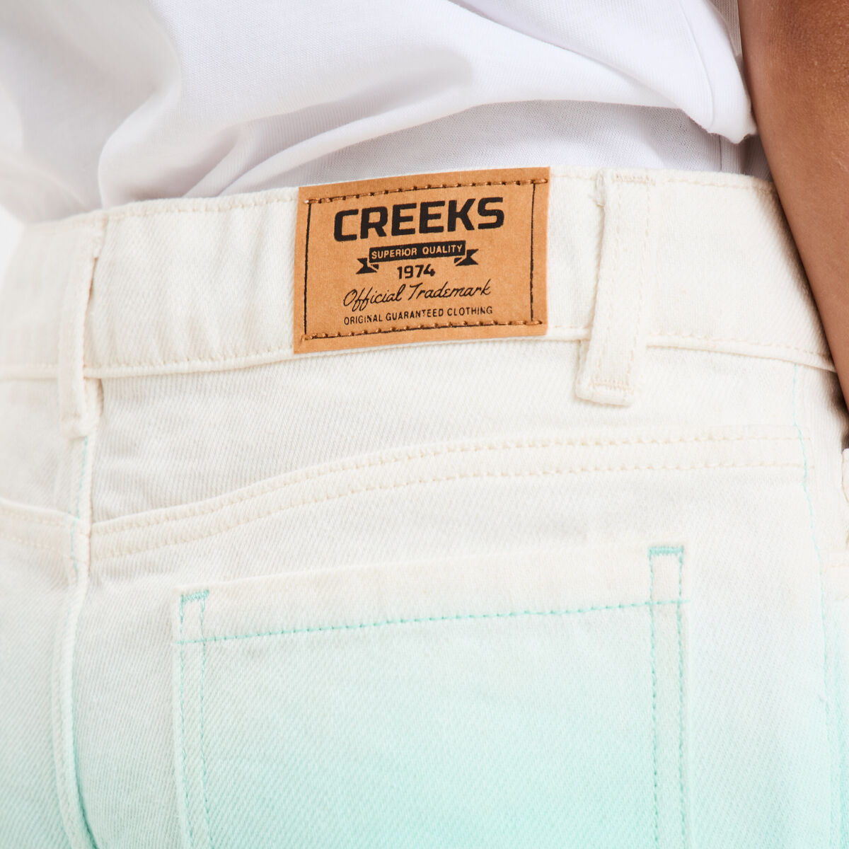 Short droit 5 poches Creeks bleu clair fille