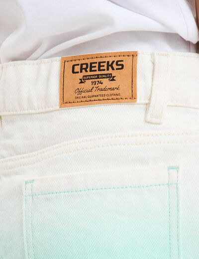 Short droit 5 poches Creeks bleu clair fille