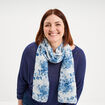 Foulard avec sequins bleu femme