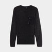 Pull 1 poche buste zipp&eacute;e Liberto gris fonc&eacute; homme