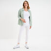 Legging 7/8ème grossesse blanc femme maternité