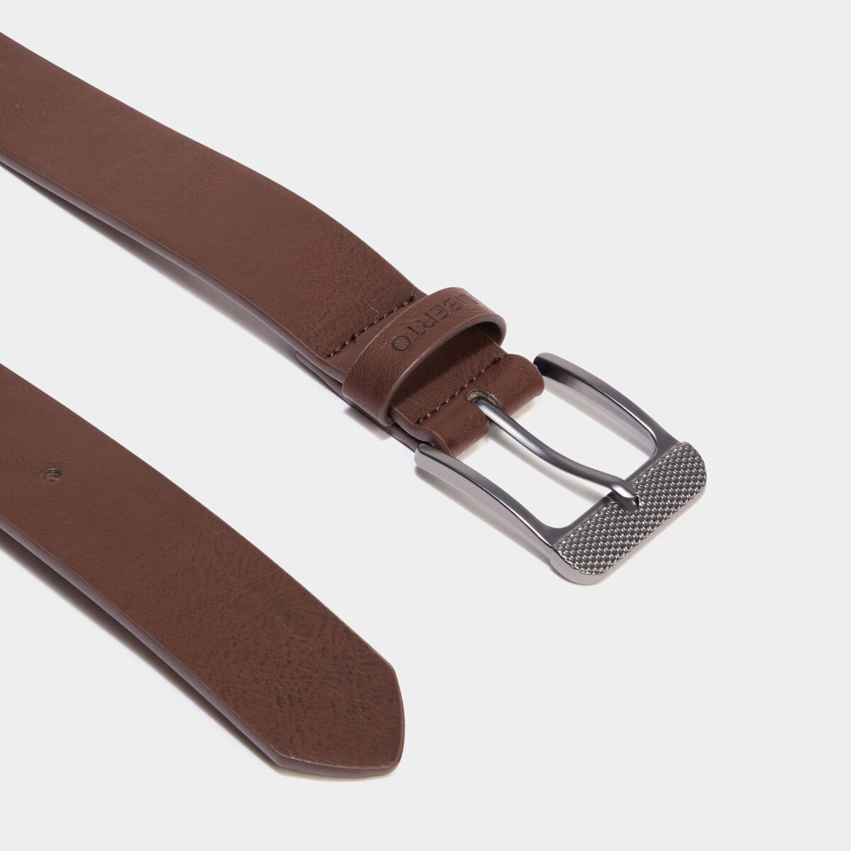 Ceinture marron cognac homme