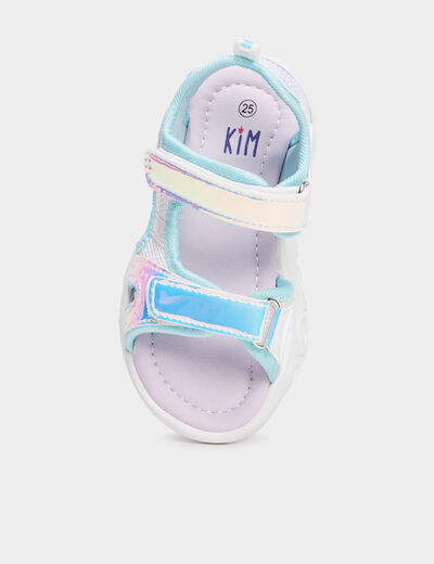 Sandales holographiques KIM multicolore fille