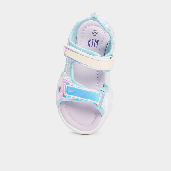 Sandales holographiques KIM multicolore fille