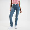 Jeans regular 5 poches coton Creeks denim stone femme