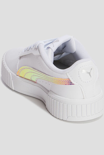 Tennis à lacets Carina Puma blanc fille