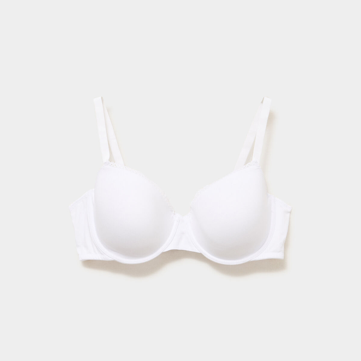 Soutien-gorge corbeille embo&icirc;tant blanc femme grande taille