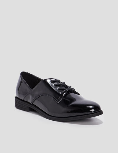 Derbies vernies noir femme