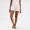 Short de pyjama coton blanc femme
