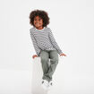 T-shirt manches longues coton ecru garçon