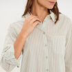 Chemise manches ajustables 1 poche coton vert clair femme