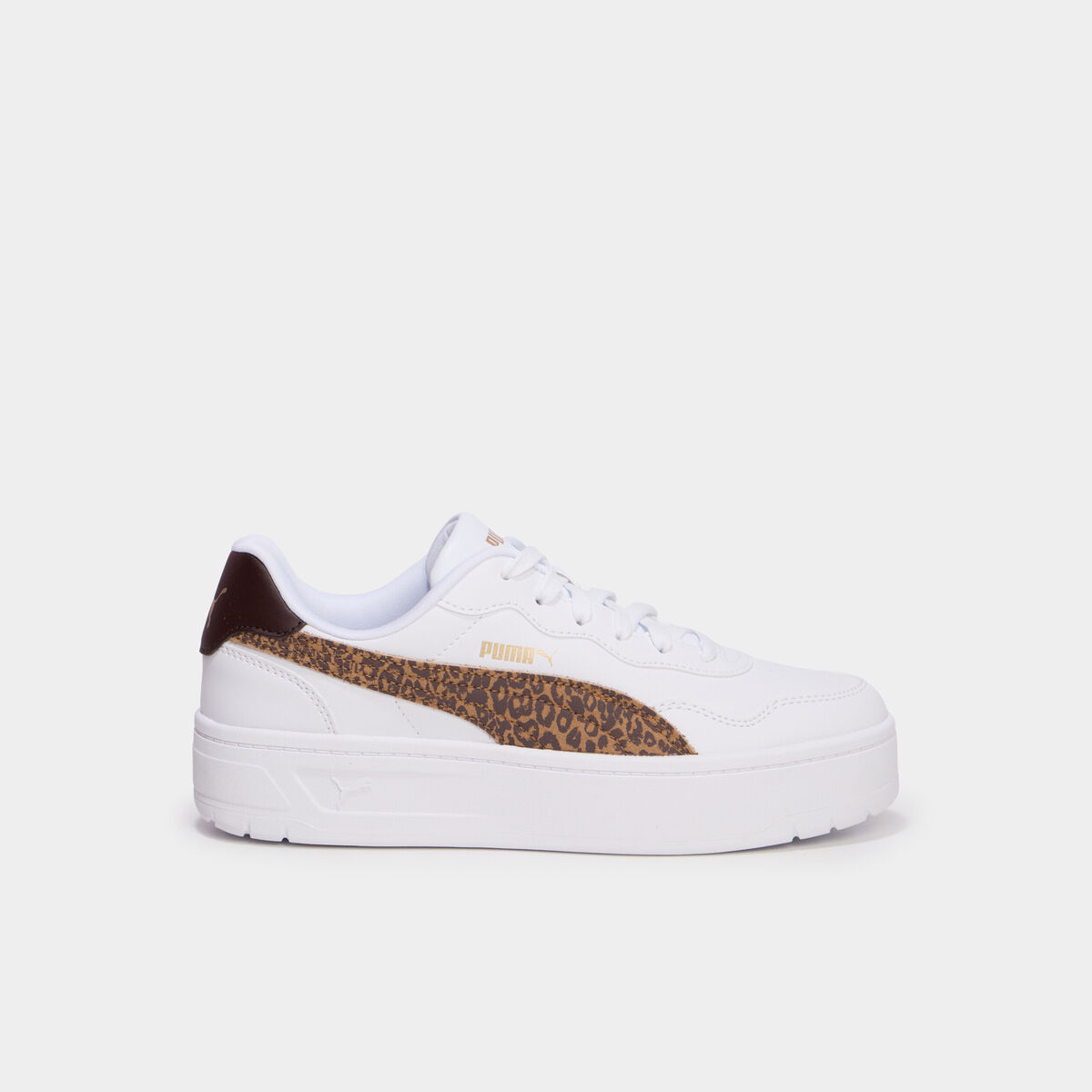 Baskets &agrave; lacets Puma Lally Skye marron femme