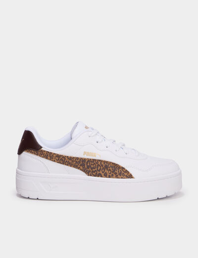 Baskets &agrave; lacets Puma Lally Skye marron femme