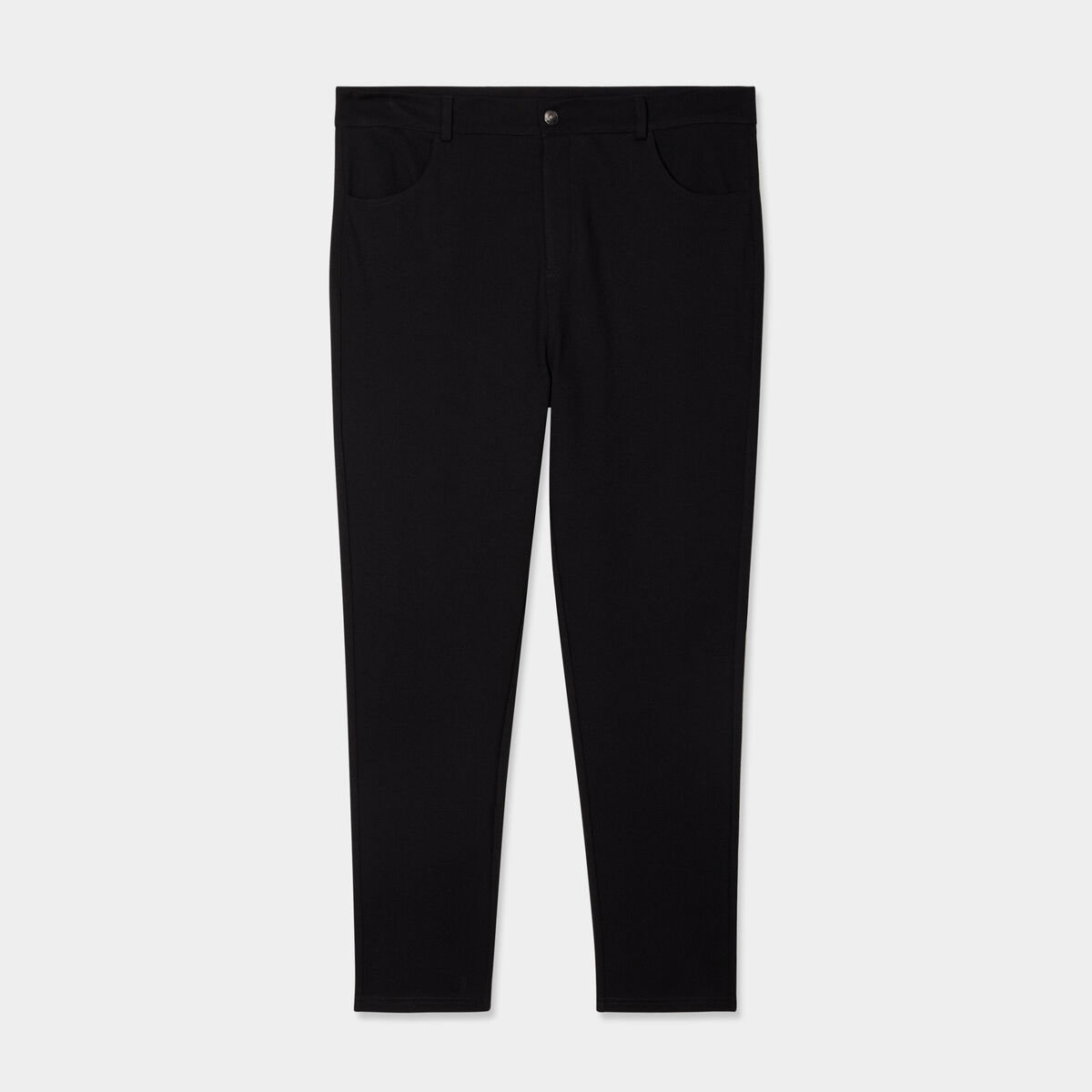 Pantalon skinny taille standard noir femme grande taille
