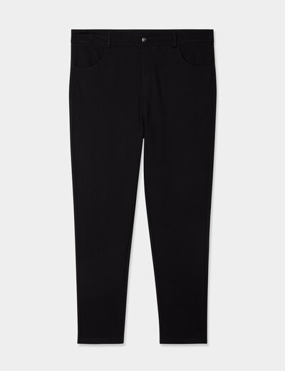 Pantalon skinny taille standard noir femme grande taille