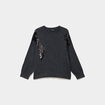 Pull &agrave; paillettes gris fonc&eacute; femme grande taille