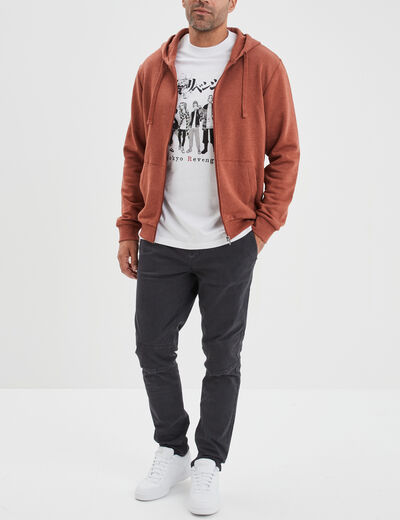 T-shirt droit coton Tokyo Revengers blanc homme