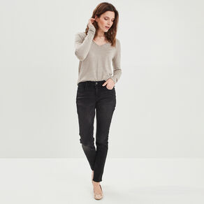 jeans skinny taille standard noir femme Jeans skinny taille standard noir femme