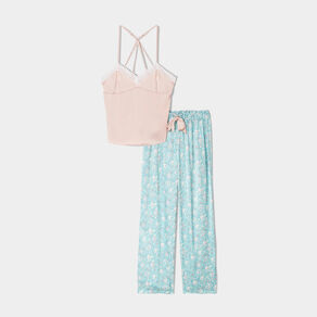 ensemble pyjama 2 pieces bleu femme Ensemble pyjama 2 pièces bleu femme