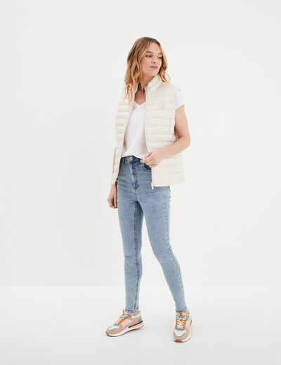 Jeans skinny taille haute denim double stone femme