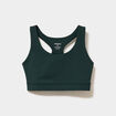 Brassi&egrave;re de sport dos nageur vert fonc&eacute; femme