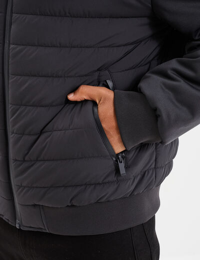 Veste à capuche Liberto gris foncé homme