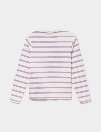 T-shirt manches longues coton Stitch multicolore fille