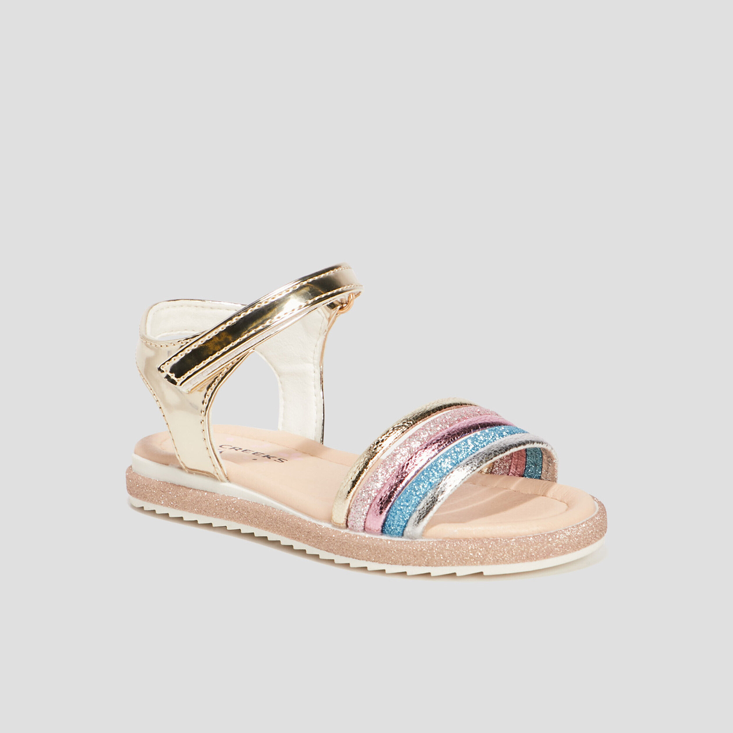 Sandales nu pieds Multicolore fille enfant pas chers La Halle
