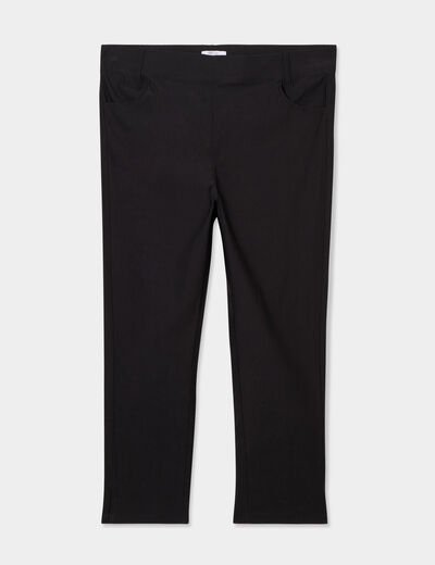 Pantalon skinny super stretch 7/8ème noir femme grande taille