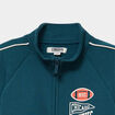 Gilet oversize zipp&eacute; col camionneur bleu canard gar&ccedil;on