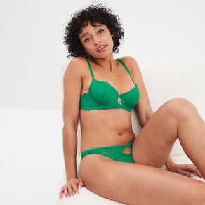 string en dentelle vert menthe femme String en dentelle vert menthe femme