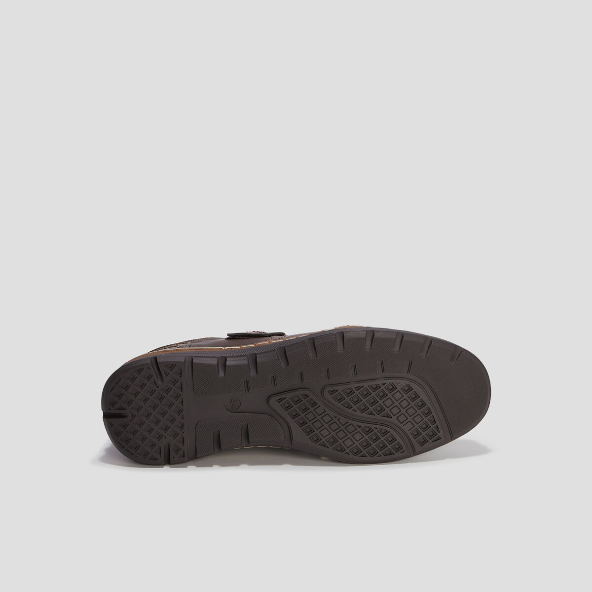 Sandales à scratchs marron homme